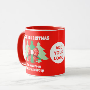 Weihnachtsfeiertag mit moderner Editing Business-L Tasse