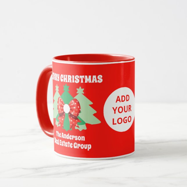Weihnachtsfeiertag mit moderner Editing Business-L Tasse (Vorderseite Links)