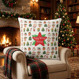 Weihnachtsfeiertag modern einfache Winter  Kissen