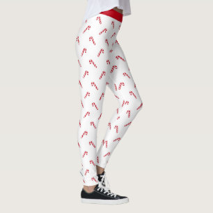 Weihnachtsfeiertag Muster Candy Cane Leggings