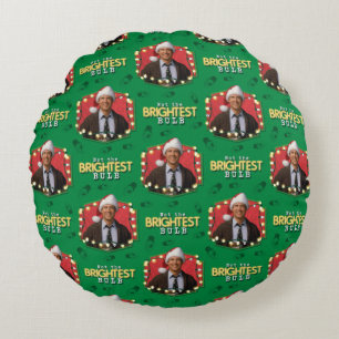 Weihnachtsfeiertag   Nicht das hellste Bulb-Patter Rundes Kissen