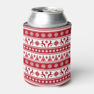 Weihnachtsfeiertag Nordic Pattern Gemütlich Dosenkühler
