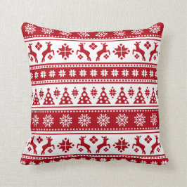 Weihnachtsfeiertag Nordic Pattern Gemütlich Kissen
