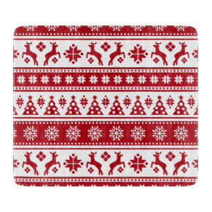 Weihnachtsfeiertag Nordic Pattern Gemütlich Schneidebrett