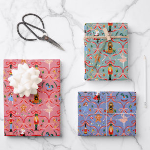 Weihnachtsfeiertag - Nutcracker Geschenkpapier Set