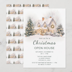 Weihnachtsfeiertag Open House Einladung
