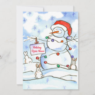 Weihnachtsfeiertag Open House Party Einladung