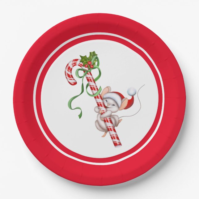 Weihnachtsfeiertag-Papierteller Pappteller (Vorderseite)