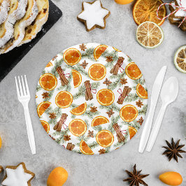 Weihnachtsfeiertag Pappteller