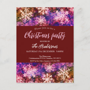 Weihnachtsfeiertag Party Einladung Postkarte