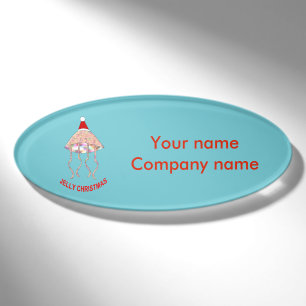 Weihnachtsfeiertag Party Jellyfish Individuelle Na Namenschild