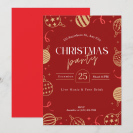 Weihnachtsfeiertag personalisieren einladung