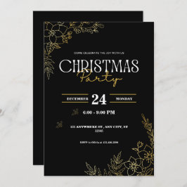 Weihnachtsfeiertag personalisieren einladung