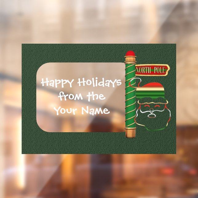 Weihnachtsfeiertag Personalisiert Fensteraufkleber (Blatt 2)