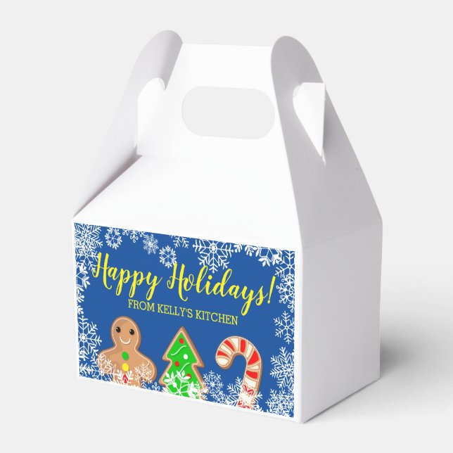 Weihnachtsfeiertag personalisierte Kochbox Leckere Geschenkschachtel (Vorderseite)