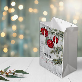 Weihnachtsfeiertag Pine Tree Ornamente Mittlere Geschenktüte