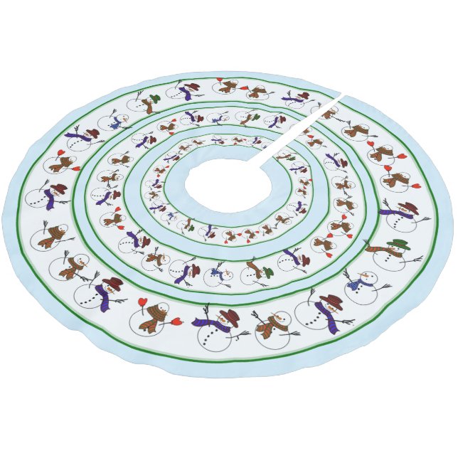 Weihnachtsfeiertag Polyester Weihnachtsbaumdecke (Schrägansicht)