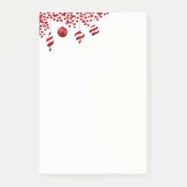 Weihnachtsfeiertag Post - Anmerkungen Post-it Klebezettel (Vorderseite)