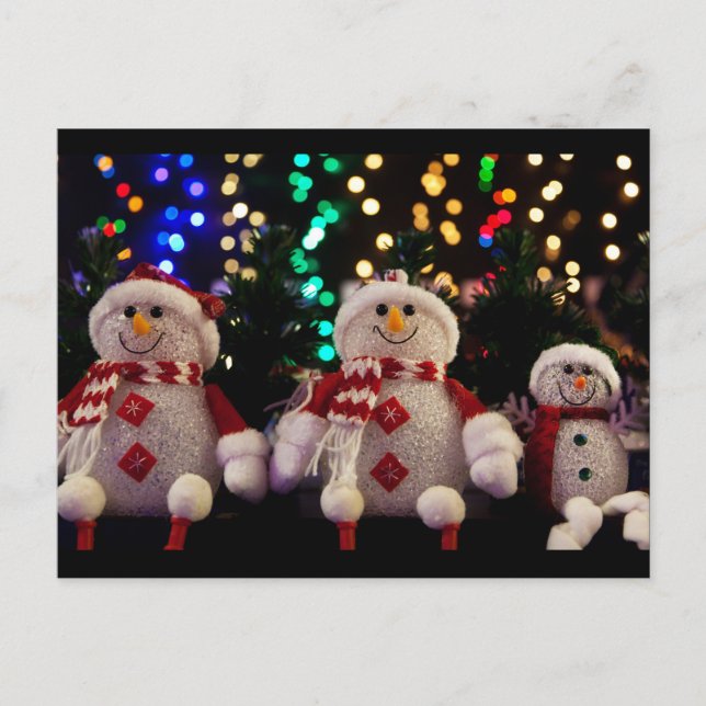 Weihnachtsfeiertag Postkarte (Vorderseite)