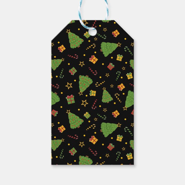 Weihnachtsfeiertag Print Geschenkanhänger (Vorderseite)