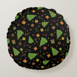 Weihnachtsfeiertag Print Rundes Kissen