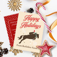 Weihnachtsfeiertag Reitpferd Einladung