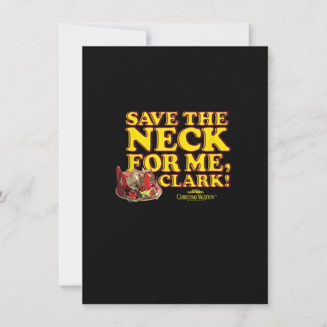 Weihnachtsfeiertag Rettete den Neck Clark Einladung (Vorderseite)