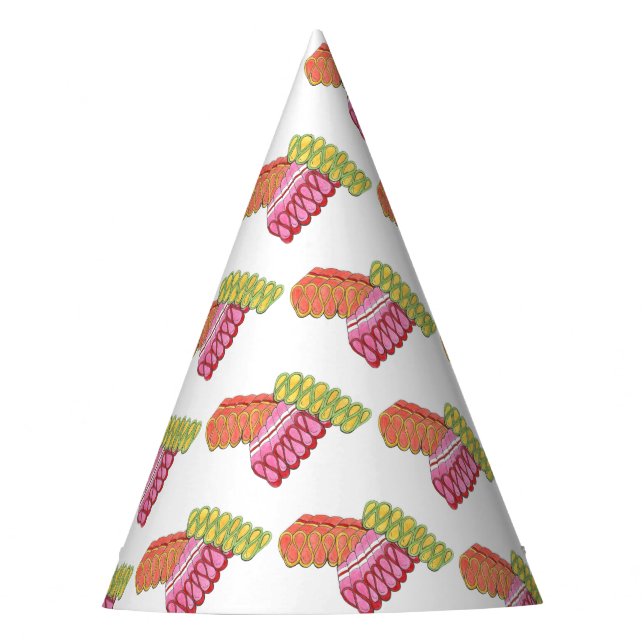 Weihnachtsfeiertag Ribbon Candy Xmas Feinschmecker Partyhütchen (Vorderseite)