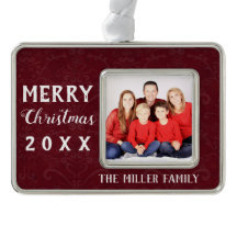 Weihnachtsfeiertag Rotes Vintages Keepake-Jahr-Fot