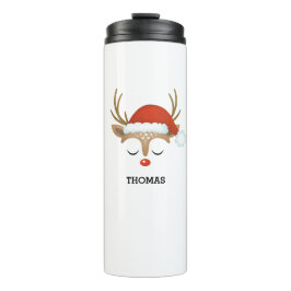 Weihnachtsfeiertag Rudolph Reindeer Thermal Tumble Thermosbecher