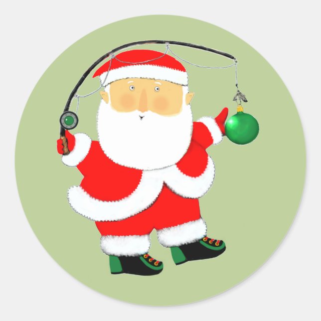 Weihnachtsfeiertag Runder Aufkleber (Vorderseite)