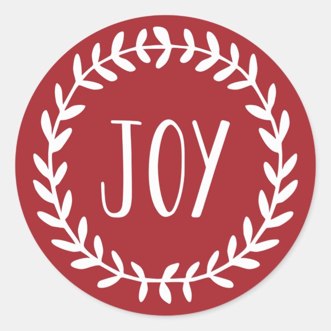 Weihnachtsfeiertag Runder Aufkleber (Vorderseite)