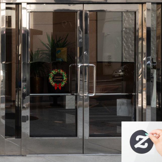 Weihnachtsfeiertag Saison Grüße Fenster Fensteraufkleber (Büro Tür)