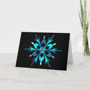 Weihnachtsfeiertag Saison Snowflake 1C Feiertagskarte
