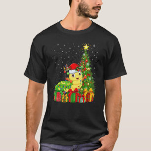 Weihnachtsfeiertag Santa Raupen Weihnachtsbaum T-Shirt