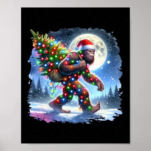 Weihnachtsfeiertag Sasquatch Xmas Poster (Vorne)