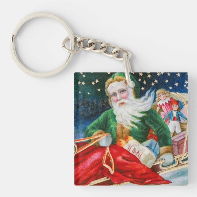 Weihnachtsfeiertag Schlüsselanhänger (Vorderseite)