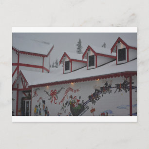 Weihnachtsfeiertag Schneeflocke Schneeflocke Froze Feiertagspostkarte