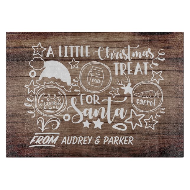 Weihnachtsfeiertag Serviertablett Schneidebrett (Vorderseite)