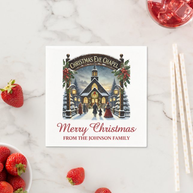 Weihnachtsfeiertag Serviette (Beispiel)