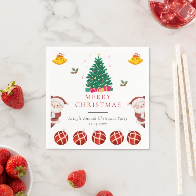 Weihnachtsfeiertag Serviette (Beispiel)