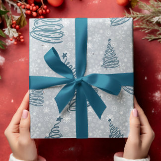 Weihnachtsfeiertag Set von 3 Wrapping Papers Geschenkpapier Set