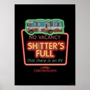 Weihnachtsfeiertag   Sh*tters Neon-Zeichen Poster