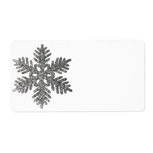 Weihnachtsfeiertag Silber Snowflake Star Design (Vorne)