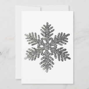 Weihnachtsfeiertag Silber Snowflake Star Design Feiertagskarte