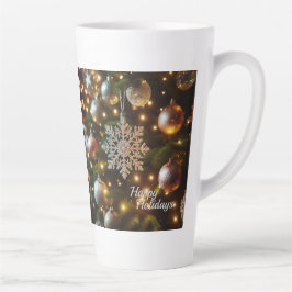 Weihnachtsfeiertag Silver Snowflake Ornamente Milchtasse