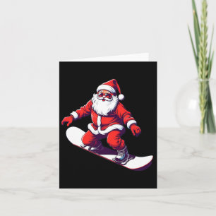 Weihnachtsfeiertag Snowboarden Karte