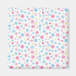 Weihnachtsfeiertag Snowflake Muster Magnet