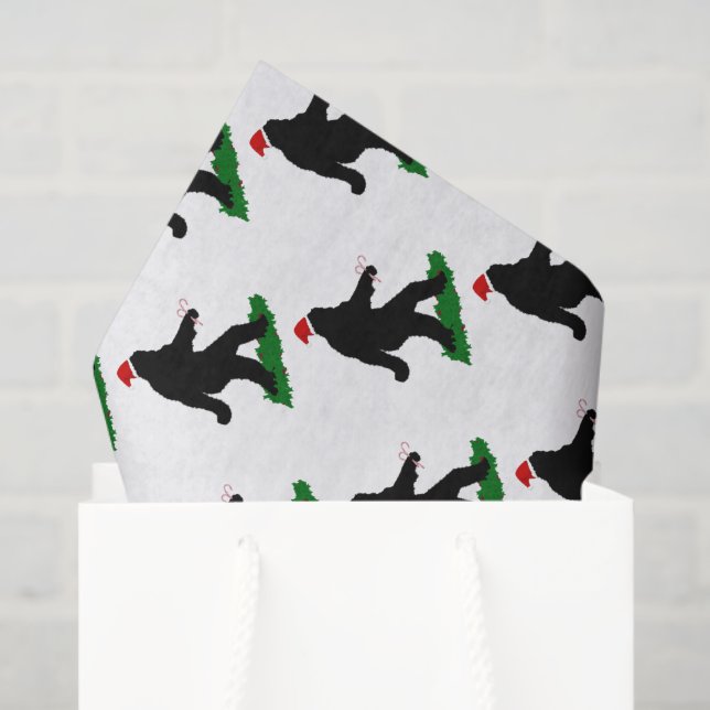 Weihnachtsfeiertag - Squatchin' mit Candy Canes Seidenpapier (Geschenktüte)