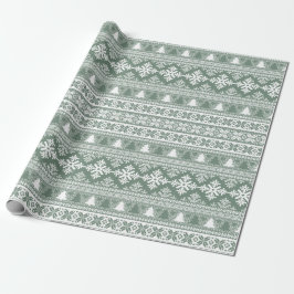 Weihnachtsfeiertag Strick Ugly Sweater Geschenkpapier